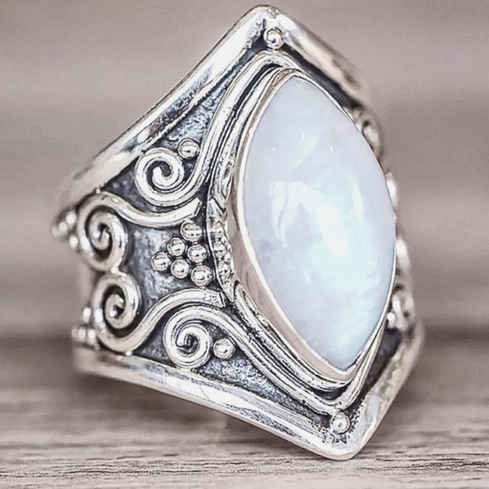 Marquis Filigree Boho Size 7 Ring